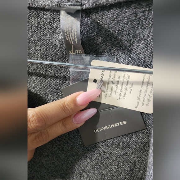 NWT Womens Denver Hayes Sweater Light Grey - Picture 3 of 3